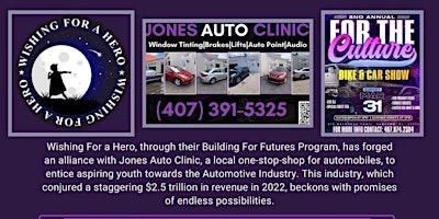 Imagem principal do evento Building For Futures Program - “For The Culture” Car Show