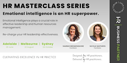HR Masterclass | Emotional Intelligence for HR | Melbourne primary image