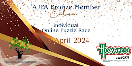 AJPA Online Puzzle Race - Bronze Member Individual - 20 April 2024