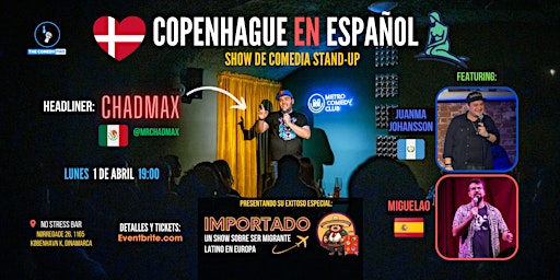 Imagem principal do evento Copenhague en Español #1 - Un show de comedia stand-up en tu idioma