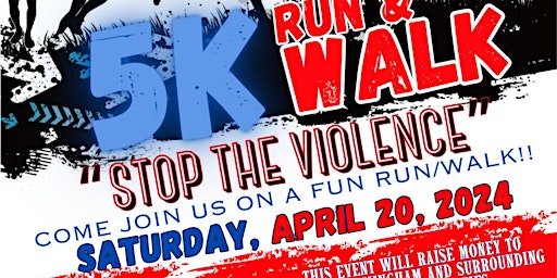 Primaire afbeelding van Stop the Violence 5k Race