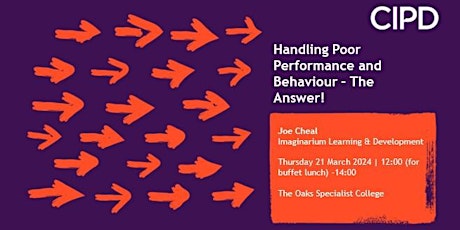 Immagine principale di Handling Poor performance and Behaviour: The Answer! 