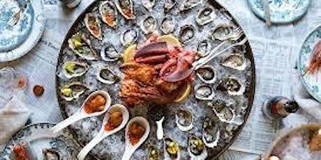 Food party night with super large and extremely attractive seafood dishes