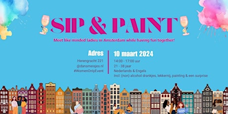 Primaire afbeelding van Sip & Painting Event voor Like-minded vrouwen (nieuwe vriendschappen)