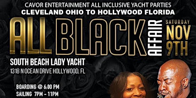 Imagem principal de Hollywood Florida All Black Attire Smooth Jazz 4 Hour Yacht Affair