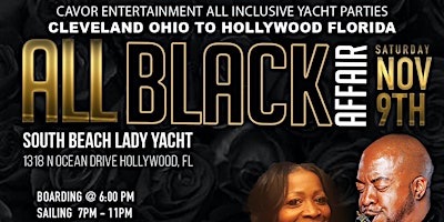 Imagem principal do evento Hollywood Florida All Black Attire Smooth Jazz 4 Hour Yacht Affair