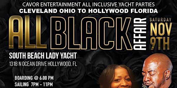 Hollywood Florida All Black Attire Smooth Jazz 4 Hour Yacht Affair