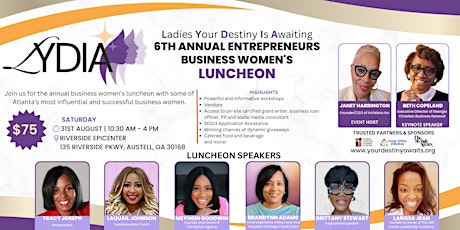 6th Annual Entrepreneurs Business Women's Luncheon | LYDIA