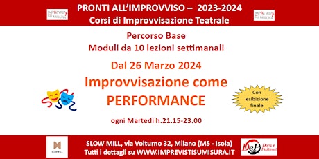 Immagine principale di Pronti all'Improvviso - Modulo Base  - Performance - h.21.15 