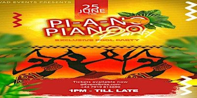 Hauptbild für Pi A No Pianoo- Afro Nation Pre - Party  - Portugal