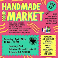 Primaire afbeelding van Handmade Market at Harmony Park: Shop Local April Pop-Up!