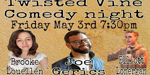 Hauptbild für 5/3 Comedy Night at Twisted Vine