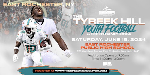 Imagem principal de Tyreek Hill Youth Football Camp: EAST ROCHESTER, NY