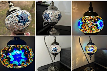Sanford Mosaic Lamps & Candleholders at Crazy Vines Winery