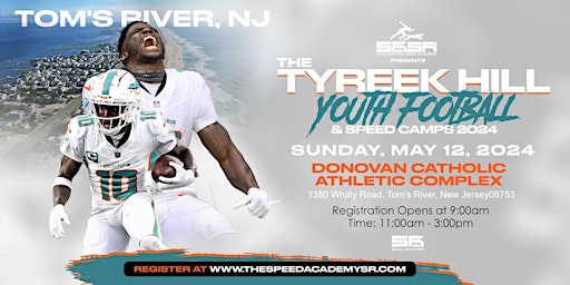 Immagine principale di Tyreek Hill Youth Football Camp: TOM'S RIVER, NJ 