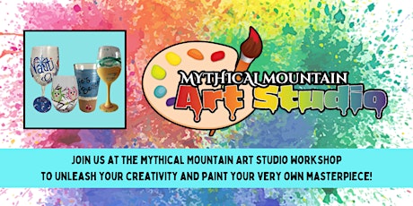 Mythical Mountain Art Studio Workshop - Summer Vibes Glass Painting