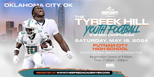 Imagem principal do evento Tyreek Hill Youth Football Camp: OKLAHOMA CITY, OK