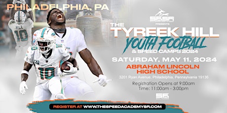 Tyreek Hill Youth Football Camp: PHILADELPHIA, PA