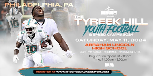 Immagine principale di Tyreek Hill Youth Football Camp: PHILADELPHIA, PA 