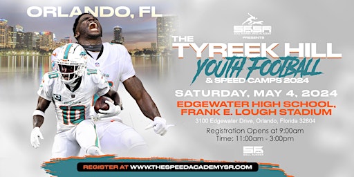 Primaire afbeelding van Tyreek Hill Youth Football Camp: ORLANDO, FL