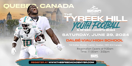 Tyreek Hill Youth Football Camp: QUEBEC, CANADA  primärbild