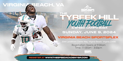 Imagem principal do evento Tyreek Hill Youth Football Camp: VIRGINIA BEACH, VA