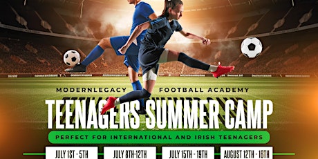 Teenagers summer soccer camp ( age 14yrs - 17yrs) primary image