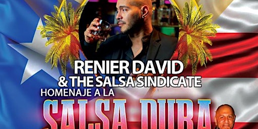 Imagem principal do evento Salsa Dura Live Salsa Saturday: RENIER DAVID & THE SALSA SINDICATE