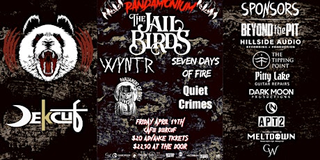 The Jailbirds, WYNTR, Quiet Crimes, Seven Days Of Fire, Parliament Of Owls!