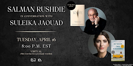 Salman Rushdie in conversation with Suleika Jaouad primary image