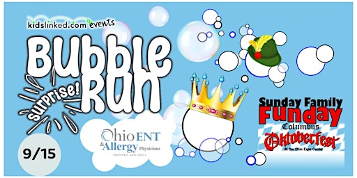 Primaire afbeelding van 2024 Kidslinked Oktoberfest Bubble Run  - Race Registration!