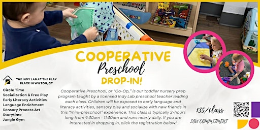 Imagem principal de Cooperative Preschool Drop-In
