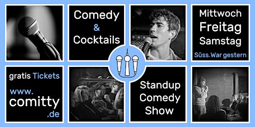 Primaire afbeelding van Comedy & Cocktails ⭐Profi-Comedians & Newcomer ⭐Gratis Standup Comedy Show