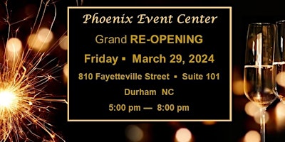 Phoenix Event Center Grand Re-Opening primary image