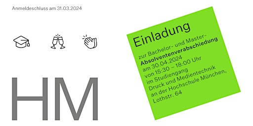 Imagen principal de Absolventenverabschiedung Druck- und Medientechnik/ Master Printmedien 2024