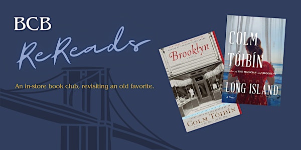 ReReads Book Club - "Brooklyn" by Colm Tóibín
