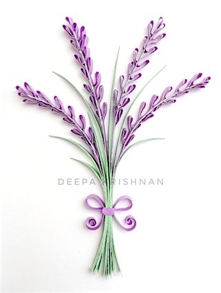 Imagen principal de Lavender Bouquet - Paper Quilling
