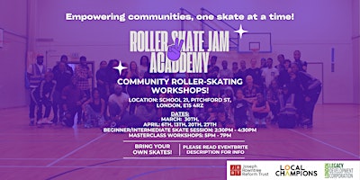 Imagem principal do evento Skate Cabal's Roller Skate Jam Academy - Learn to Skate & Jam with Friends!