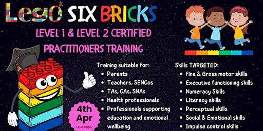 Imagen principal de LEGO SIX Bricks Level 1 & Level 2 Certified Training - BRING A FRIEND