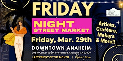 Imagen principal de 3/29  FRIDAY NIGHT STREET MARKET