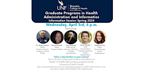 UNF Graduate Programs in Health Administration and Informatics