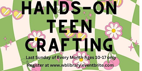 Imagem principal do evento Hands-On Crafting ages 10-17