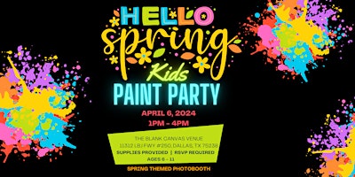 Imagen principal de Hello Spring! Kids Paint Party