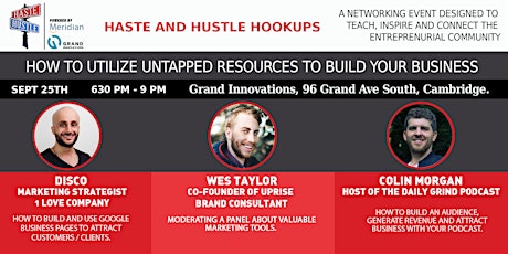 Imagem principal do evento Haste and Hustle Hookups Grand Innovations