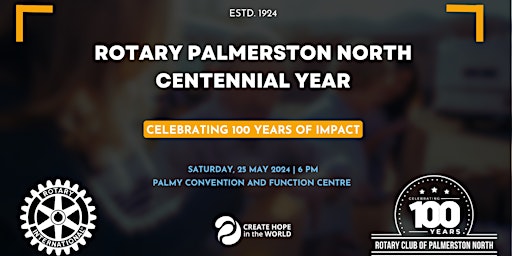 Imagem principal do evento Centennial Year Celebrations with Rotary Palmerston North