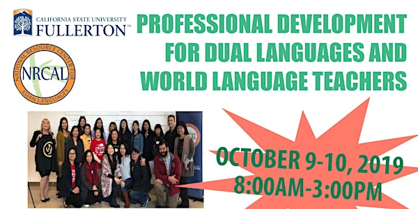 Professional Development for Language Teachers Oct 9-10, 2019