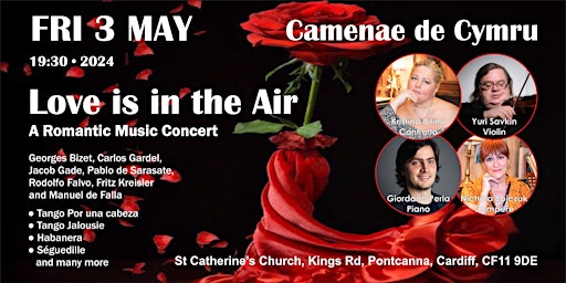 Immagine principale di Love is in the Air - A Romantic Music Concert 