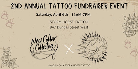 Image principale de New Collar Collective X Storm Horse Tattoo’s 2nd Annual Tattoo Fundraiser