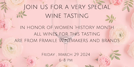 Women's History Month Wine Tasting