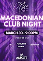 MACEDONIAN CLUB NIGHT!!! primary image